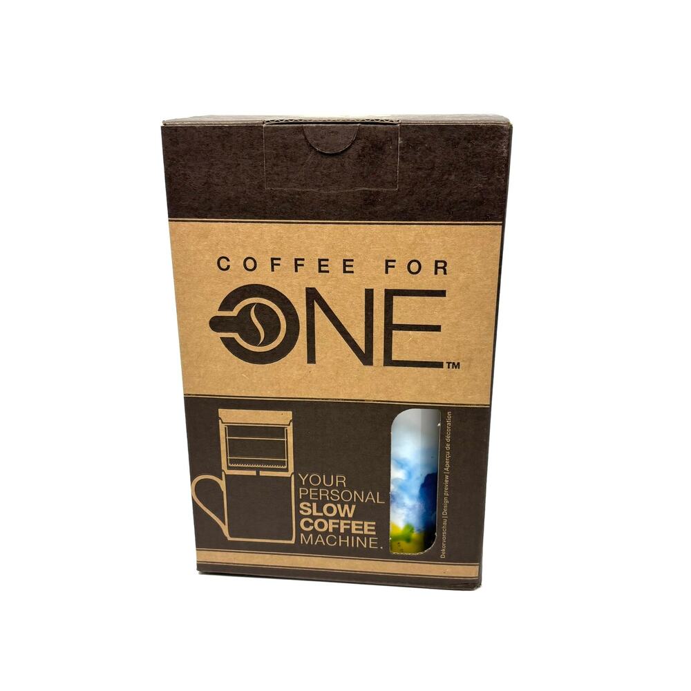 Nw Konitz Coffee For One Mug with Lid Individual Coffee Maker Rainbow Watercolor - Picture 8 of 12